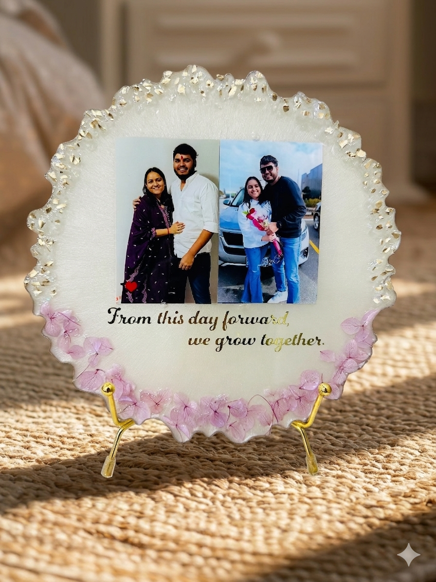 Resin Couple Frame| Anniversary custom gift