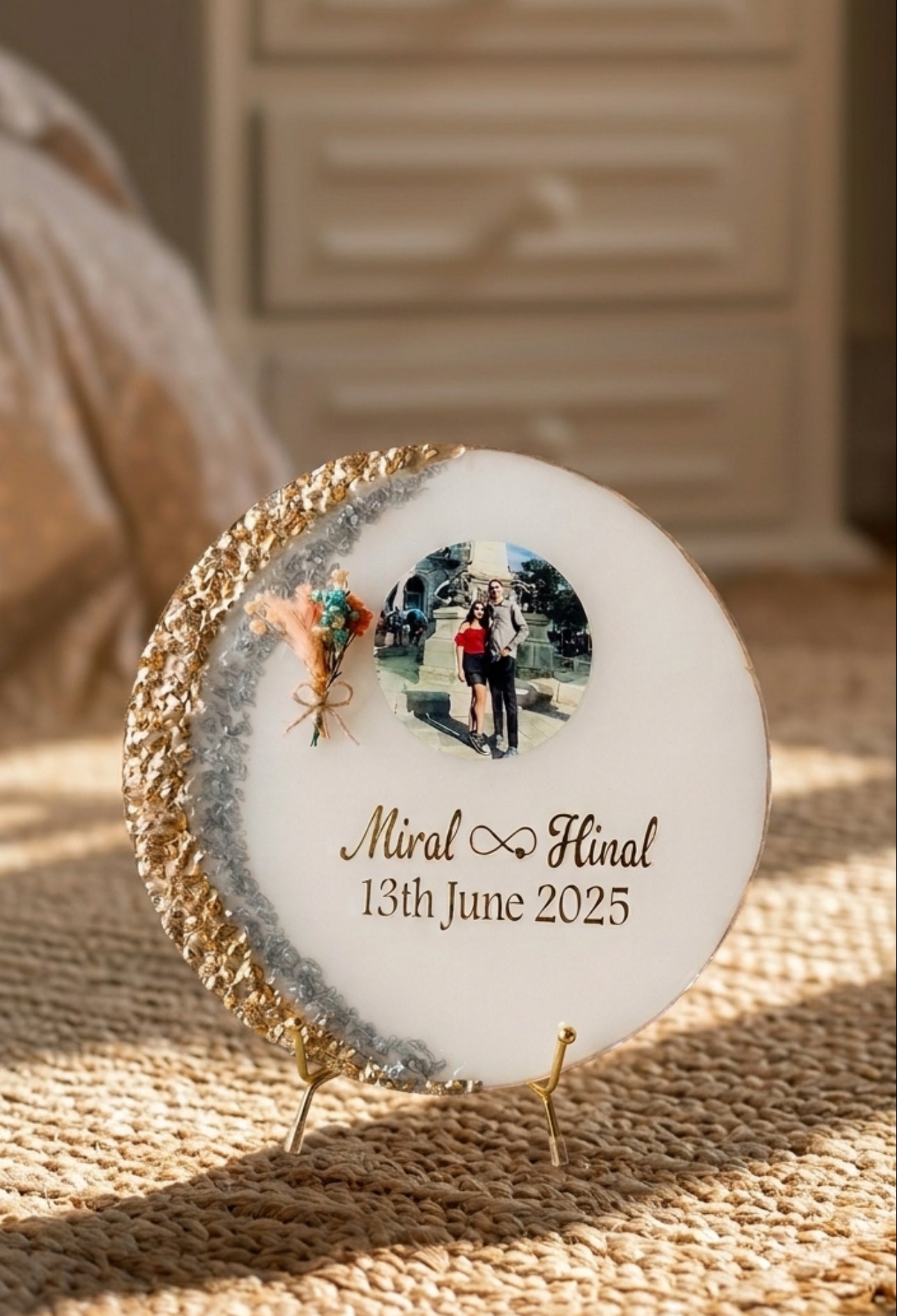 Resin Couple Frame| Custom gift for couple