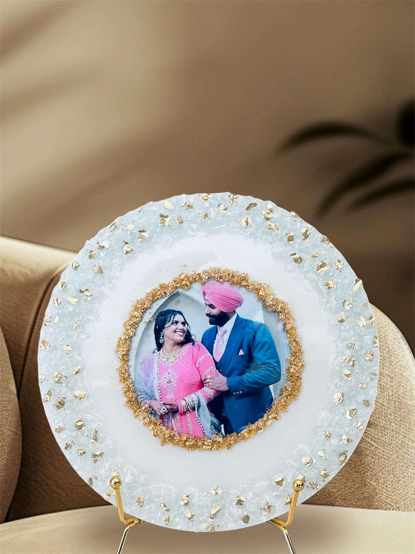 Resin Couple Photo Frame | Personalized Couple Gift