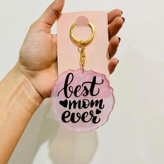 Resin Best mom Keycahin