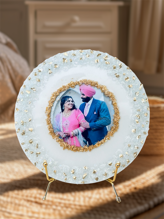 Resin Couple Photo Frame | Personalized Couple Gift
