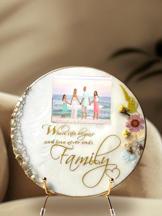 Resin Family Photo Frame