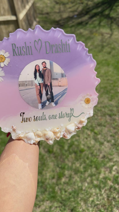 Personalized Couple Resin Frame |  Anniversary Gift Canada
